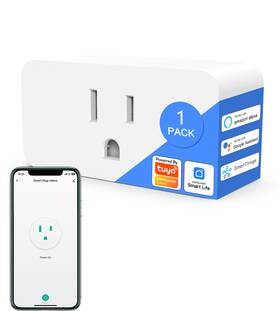 Tigerily 445014390380 Smart Plug Mini And Energy Monitoring 2.4g Wi-fi Outlets Support Alexa Google As