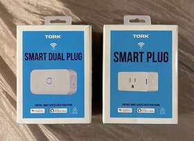 Tork 786261983480 Wifi Enabled Smart Plugs Set Of 2 Single Plug And Dual