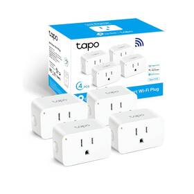Tp-link 445027671605 Tapo Smart Plug Mini 15a Home Wi-fi Super Easy Setup Compa