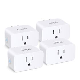 P110m Tp-link 711181135336 Tapo Smart Plug Mini Matter Energy Monitoring 15a 4 Pack