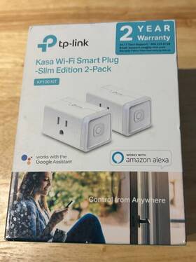 Kp100 Tp-link 845973092009 Kasa Wi-fi Smart Plug Slim Edition Pack Of 2