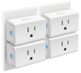 Tp-link Ep10p4 4-pack Kasa Smart Plug Mini 15a Wifi Outlet Alexa And Google Home No Hub