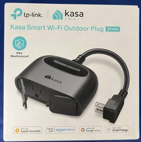 Ep40a Tp-link Kasa Smart Wi-fi Outdoor Plug #ep40a Us Ip64 Weatherproof Brand-new