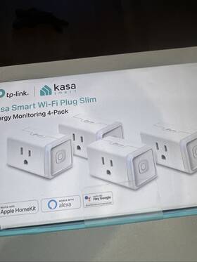 0184600822 Tp Link/kasa Smart Plug Mini 15a Home Wi-fi Outlet 4-pack White Alexa Google