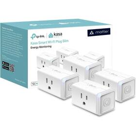 Kp125m Tp-link Kasa Smart Plug Matter Compatible Energy Monitoring Compact Design 4-pack 15a