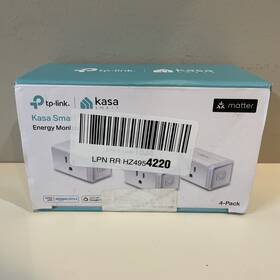 Kp125mp4 Tp-link Kasa Wi-fi Smart Plug Slim Edition Pack Of 4 Energy Monitoring New