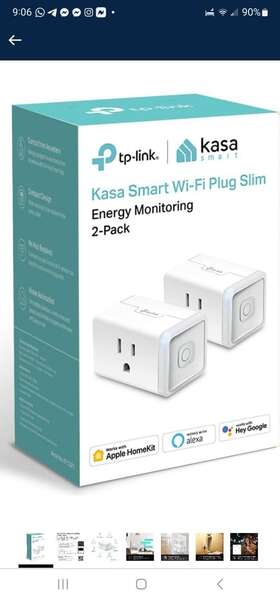 Kp125p2 Tp-link - Kasa Smart Wi-fi Plug Mini With Homekit 2-pack White