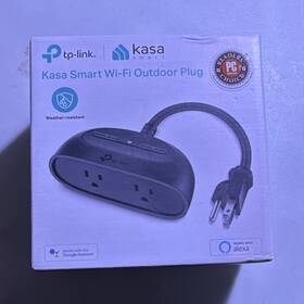 Tp-link Kp400 Us Tp-link Kasa Kp400 Us Smart Wi-fi Outdoor Plug 2-outlets Alexa/google No Hub