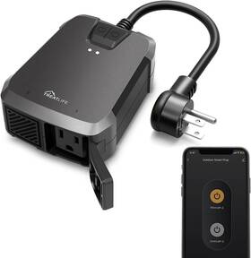 Ip64 Treatlife 744759216250 Outdoor Smart Plug With 2 Individual Control Outlets Weather Res