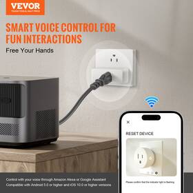 Vevor 197988417347 4 Pack Smart Plug Voice Control Outlet Remote And Scheduled