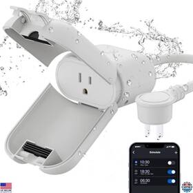 Pqr10 Visit The Elegrp Store Outdoor Smart Plug Waterproof Ip66 Wifi Outlet For And Google 400w Max