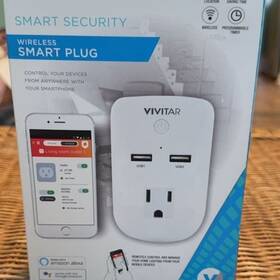 Vivitar Vpc-1100 Smart Security Wireless Plug With Dual Usb Ports