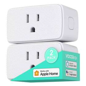 Vp5x Vocolinc 110 120v Homekit Wi-fi Outlet Smart Plug Works With Alexa 2 Pack