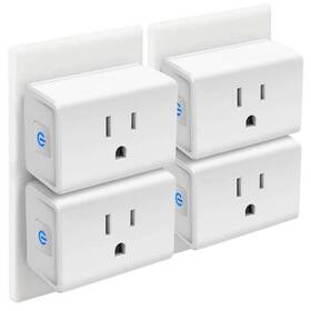 Vrbgify 313043063018 15a Mini Smart Plug 2. 4g Wi-fi Outlet With Alexa Google Home And Ifttt White 4