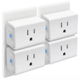 Vrbgify 711181228137 15a Mini Smart Plug 2. 4g Wi-fi Outlet With Alexa Google Home And Ifttt White 4