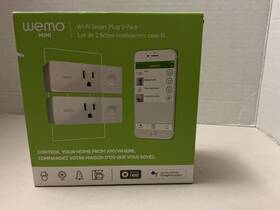 Wemo Mini 745883750207 Wi-fi Smart Plug 2-pack With App - New