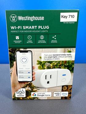 27007 Westinghouse Wifi Wi-fi Smart Plug Outlet Key 710 Indoor Google Home Alexa New