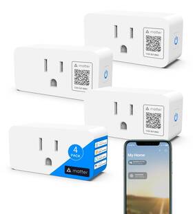 Xfox 704256108458 Matter Smart Plug Mini 10a/1200w Compact Design Wifi Outlet Works With App