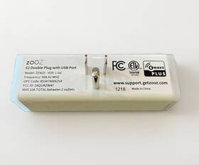 Zen25 Zooz Z-wave S2 Double Plug With Usb Port