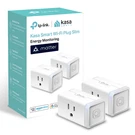 Kasa Smart Plug, Matter Compatible, Energy Monitoring, Compact Design, 15A/1800W. Fixed Price $34.05.