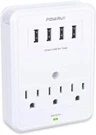 Powrui Surge Protector, Wall Extender, 4 Usb Charging Ports 3 Outlets, 6A. Fixed Price $150.99.
