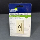 New Leviton Decora Usb Charger/tamper Resistant Outlet Ivory T5632-B1 3.6V. Fixed Price $5.97.