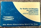 Leviton On/off Wall Switch - Ivory Frame Gold Touch Plate. Fixed Price $9.99.