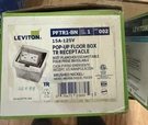 Leviton Pop Up Floor Box Outlet PFTR1-BN. Fixed Price $25.00.