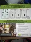Capstone 962763 Wireless Remote Controlled Outlet. Fixed Price $22.00.