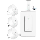 Wifi Smart Outlet Plug With 3 Electric Remote,compatible. Fixed Price $123.99.