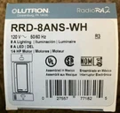 Lutron RRD-8ANS-WH RA2 Switch New In Box Ships Same Day. Fixed Price $179.99.
