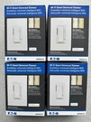 4 New Eaton WFD30-C2-SP-L Wi-fi Smart Dimmer Switch White/light Almond/ivory Lot. Fixed Price $39.95.