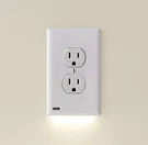 5 Pack Snappower Guidelight 2 Outlet Led Illuminated Cover Plate (light Almond). Fixed Price $85.00.