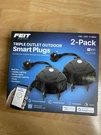 Feit Electric Outdoor Wi-fi (2.4GHZ) 3-OUTLET Smart Plug 2-PACK 1718603. Fixed Price $25.99.