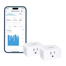 Tp-link Smart Plug Wi-fi Mini, Energy Monitoring, 2-PACK, White. Fixed Price $32.19.