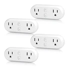 Hbn Smart Plug 15A Wifi&bluetooth Outlet Extender Dual Socket U153T-4P White. Fixed Price $43.63.