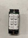 Crestron C2N-DB6A, Almond Model With White Button Frame, C2N-DB6W. Fixed Price $65.00.