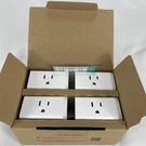 New Pack Tp Link Kasa Smart Wifi Plug Mini Outlet Block White HS103P4 3.8 120V. Fixed Price $23.98.