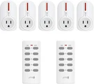 Jtd 5 Pack Control Outlet Switch 3RD Generation Energy Saving (2 Remotes). Fixed Price $29.00.