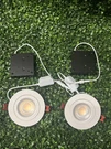 (2-PC) Globe Electric Wi-fi Smart Swivel Led Recessed Lighting Kit 9W 4" -new. Fixed Price $29.99.