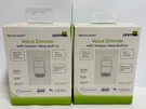 Lot 2 Leviton Decora Smart Voice Dimmer Switch Amazon Alexa Built-in Wi-fi Dwvaa. Fixed Price $39.99.