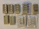 9 Leviton 16450 Intellisense Decora Dhc Home Control Uni-base Button Keypads. Fixed Price $80.00.