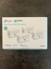 Tp-link Kasa Smart Wi-fi Plug Mini 4-PACK EP10P4 White 15A Alexa Google Home. Fixed Price $25.00.