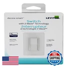 Leviton Decora Smart Switch Z-wave Technology DZ15S-R52 White Ivory And Light. Fixed Price $50.28.