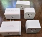 Lot Of 5 Smart Plugs 2 Tp-link, Enbrighten, 1 Amazon Wifi. Fixed Price $19.99.