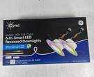 Cync Full Color 6IN. Smart Recessed Downlights (2 Pack) New Sealed. Fixed Price $33.00.