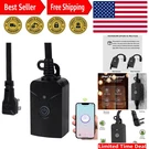 Outdoor Smart Wifi Plug Outlet, Heavy Duty Wi-fi Timer With One Grounded Outl.... Fixed Price $27.99.