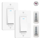 In-wall Single Pole Light Switch Remote Kit No Wi-fi Or App Needed 2-PACK. Fixed Price $39.99.