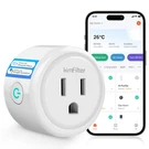 Kimfilter Wifi Smart Plug, Wireless Plugs Outlet Compatible With 2'', White. Fixed Price $21.89.