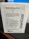 Smartgear 4-BUTTON Dimmer Switch Model SG-240-C White New Unused. Fixed Price $29.00.